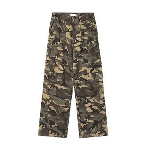 Camo utility cargo pants