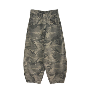 Camouflage Barrel Jeans Women's Y2K