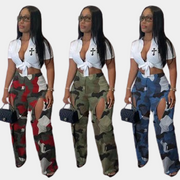 Camouflage Cargohose Damen