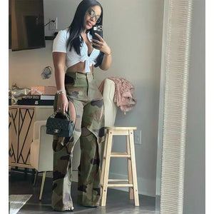 Camouflage Cargo Pants Women
