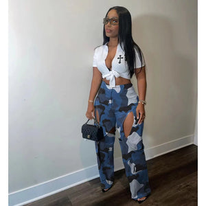 Camouflage Cargo Pants Women