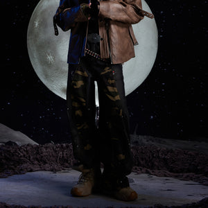 Camouflage Cyberpunk Jeans Washed