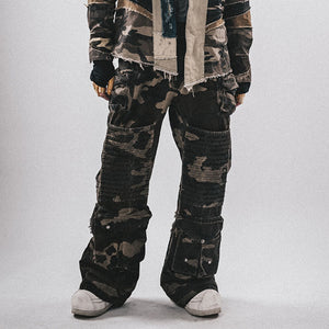 Camouflage Dirty Cyberpunk Pants