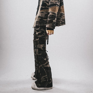 Camouflage Dirty Cyberpunk Pants