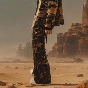 Camouflage Dirty Cyberpunk Pants