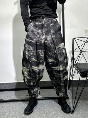 Camouflage Harem Cyberpunk Pants