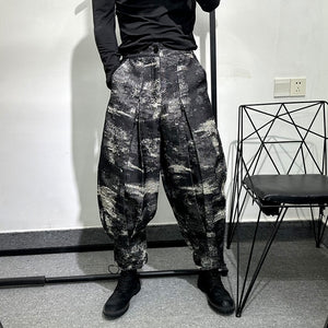Camouflage Harem Cyberpunk Pants