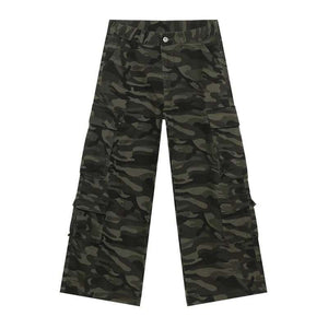 Camouflage Multi-pockets Y2K Jeans