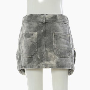 Camouflage Printed Y2K Skirt