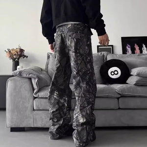 Camouflage Retro Cyberpunk Pants