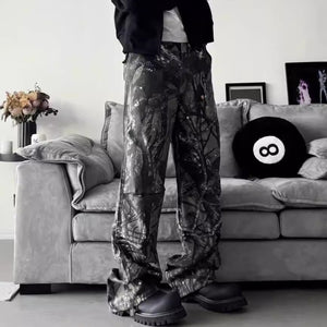 Camouflage Retro Cyberpunk Pants