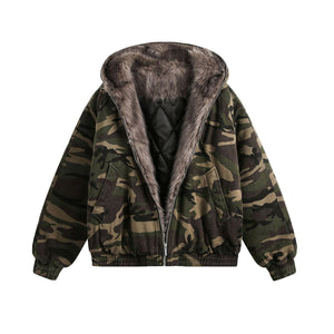 Camouflage Thicken Cyberpunk Jacket