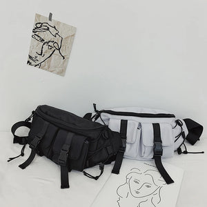 Canvas chest Crossbody Sling Bag