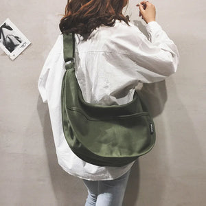 Canvas Japanese Crossbody Sling Bag