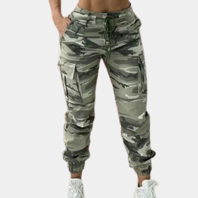 Cargo camo pants for women