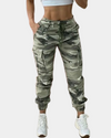 Pantalon cargo camouflage pour femme
