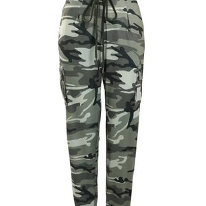 Cargo camo pants for women