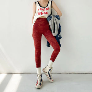 Pantalon cargo camouflage slim