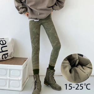 Pantalon cargo camouflage slim