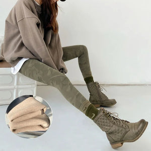 Pantalon cargo camouflage slim