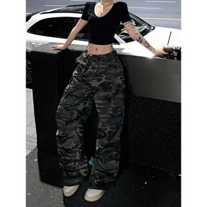 Cargo camo pants women