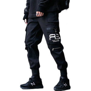 Cargo Men Techwear Pants - product view on white background