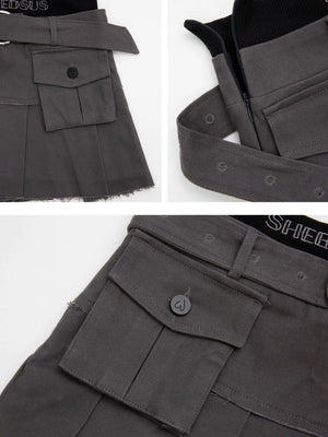 Cargo Mini Skirt Denim