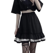 Cargo-Minirock High Waist