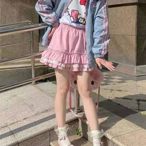 Cargo Mini Skirt High Waist