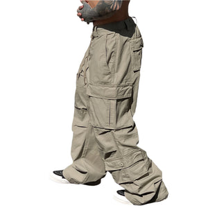 Cargo Pants Cyberpunk Elastic Waist