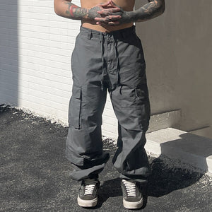 Cargo Pants Cyberpunk Elastic Waist