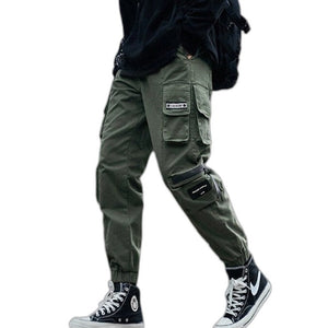 Cargo Pants Tactical Streetwear - product view on white background