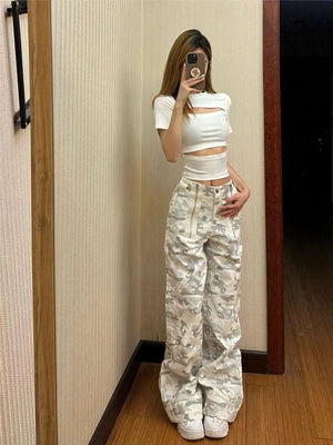 Cargo pants women camo pants