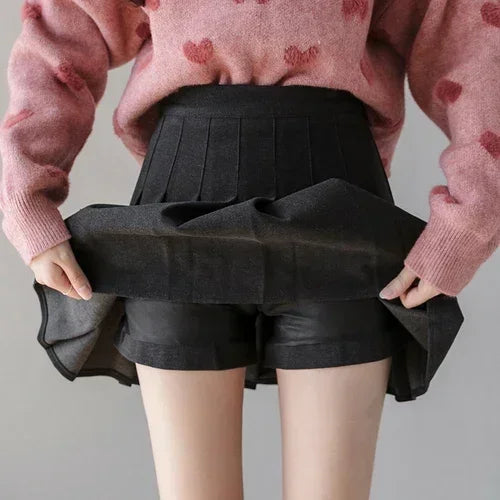 Cargo Pleated Skirt