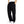 Front view of the black Cargo Pocket Gym Sweatpants with a drawstring waist and flap cargo pocket