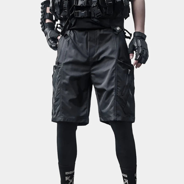 Cargo Shorts Black Camo