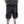 Cargo Shorts Mens Black - product view on white background