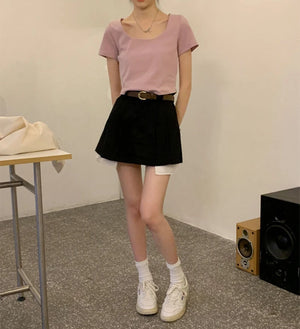 Cargo Skirt With Belt