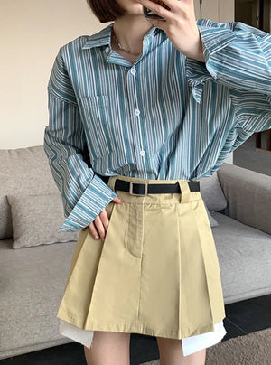 Cargo Skirt With Belt