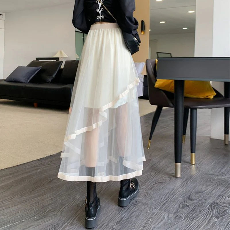 Inner Poise Ivory Maxi Skirt FINAL SALE