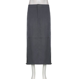 Cargo Split Skirt