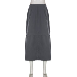 Cargo Split Skirt