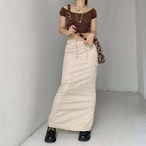 Cargo Split Skirt