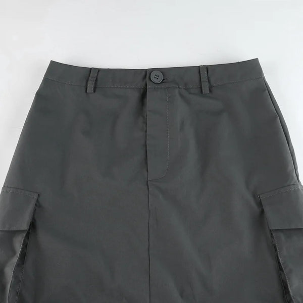 Cargo Split Skirt