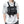 Black cargo vest chest bag with adjustable harness