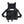 Black cargo vest chest bag with adjustable harness