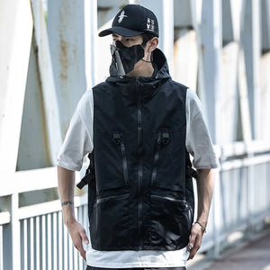 Cargo Vest Mens Streetwear