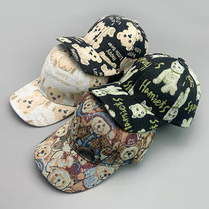 Cartoon Dog Y2K Cap