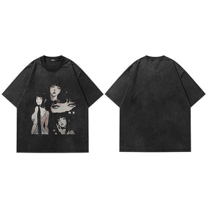Cartoon Girl Graphic T Shirts Y2K