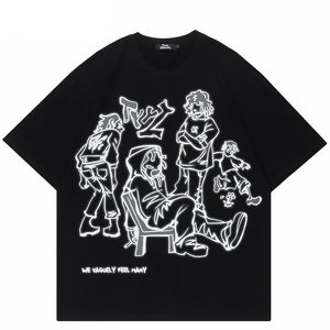 Cartoon T shirt Oversized Y2K